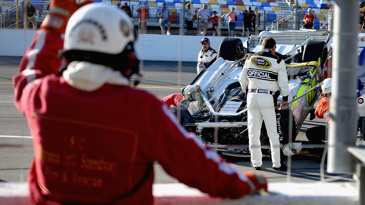 Swan Racing cars wreck in practice